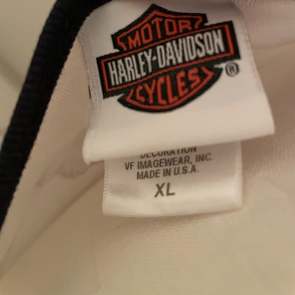 Harley Davidson, size xl, white and black shirt - Picture 2 of 3